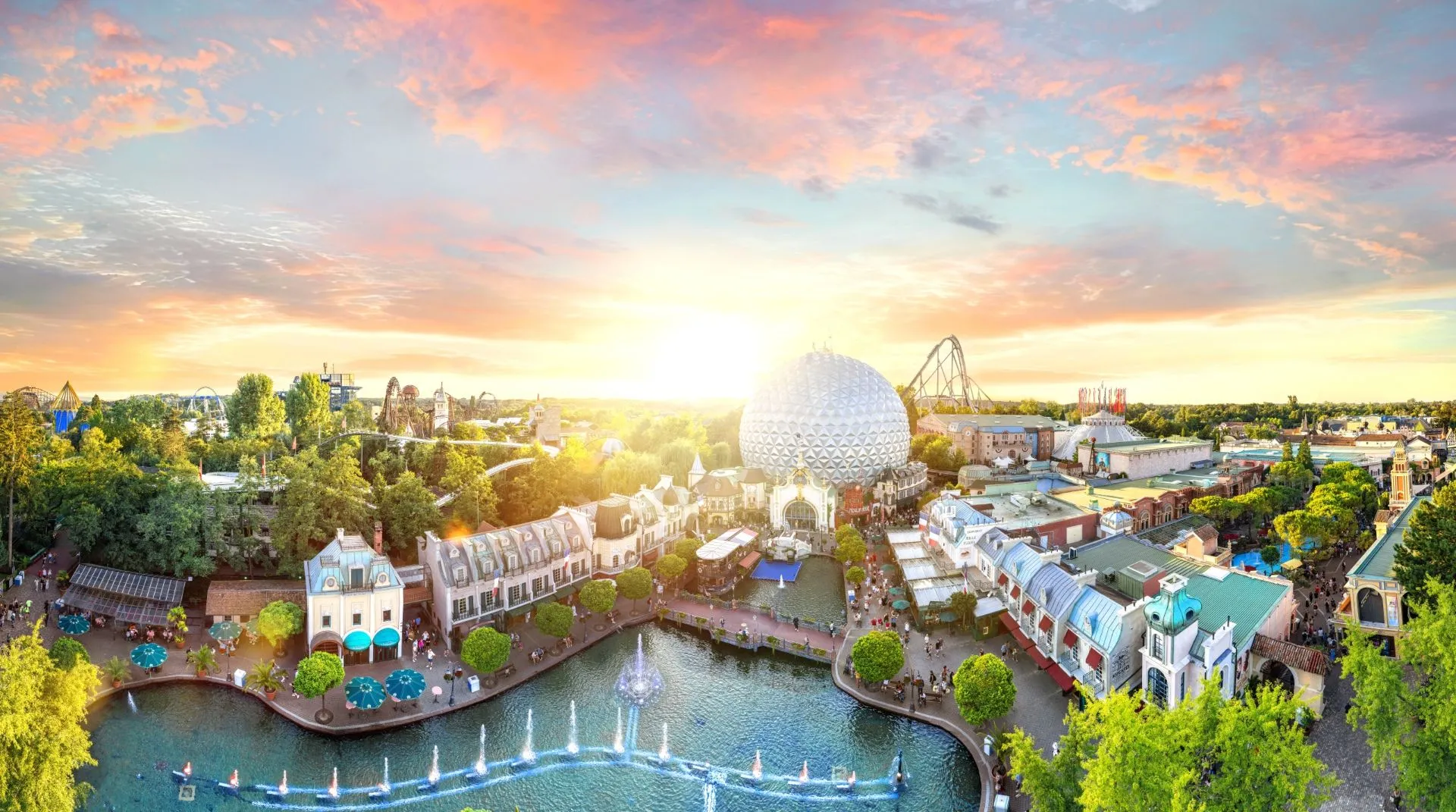 Panorama Europa-Park Euro-Tower Frankreich