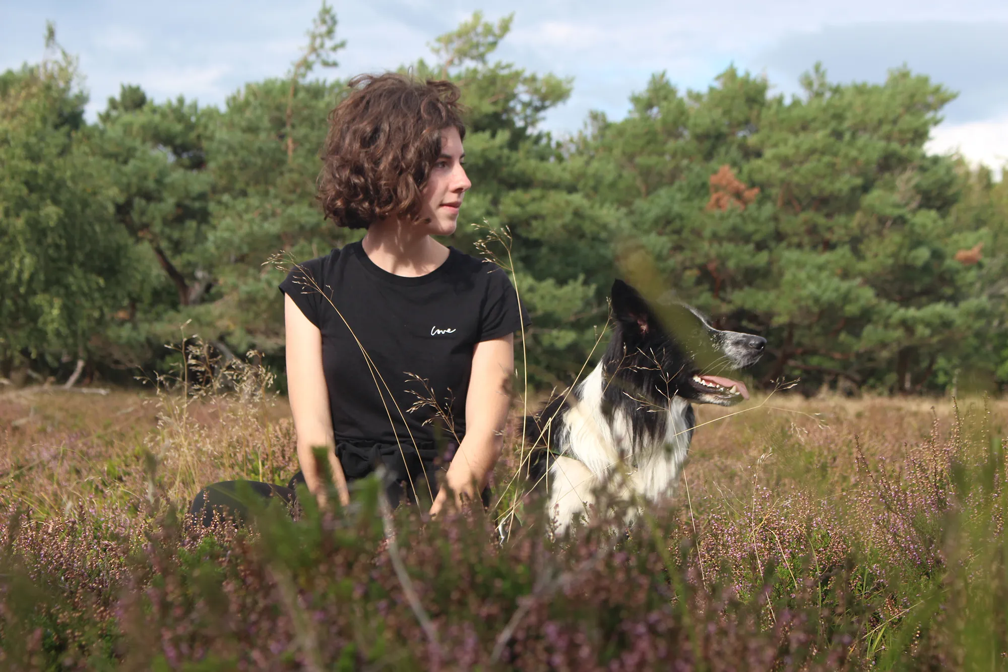 Luca Marie Grünzig mit Hund