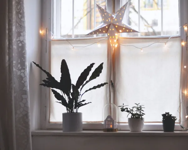 Quelle: Eveline Horvath/Unsplash Leuchtender weißer Stern am Fenster