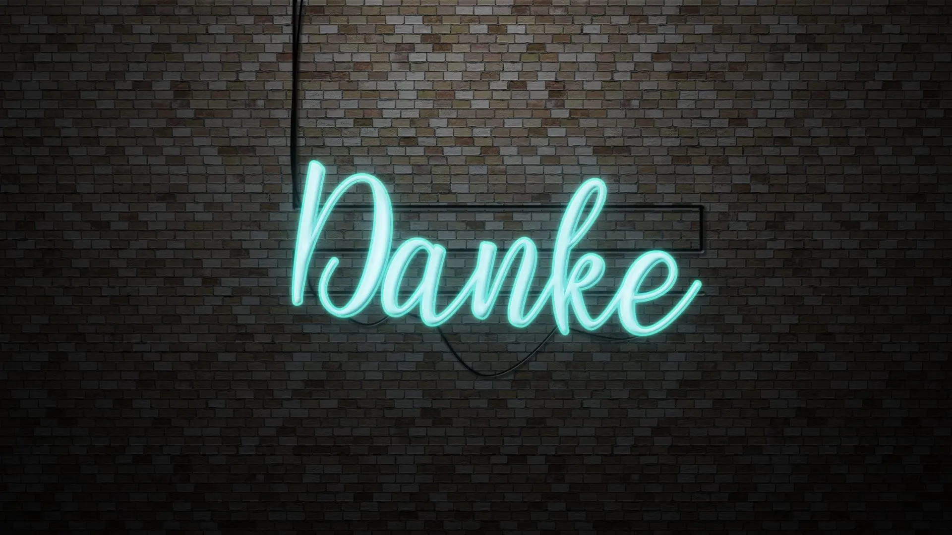 Quelle: Adobe Stock Schriftzug Danke grün auf dunklem Hintergrund