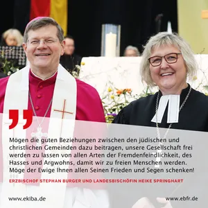Erzbischof Stephan Burger mit Landesbischöfin Heike Springhart