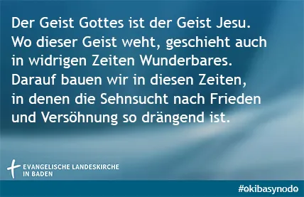 Quelle: ekiba Visual Statement-Zitat aus Pfingstbotschaft 2022