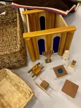 Godly Play Material aus Holz: Tempel zum Zusammenstecken, Nachbildungen der Bundeslade, Menora, Schautisch, Weihrauchaltar, Opferaltar, Waschbassin