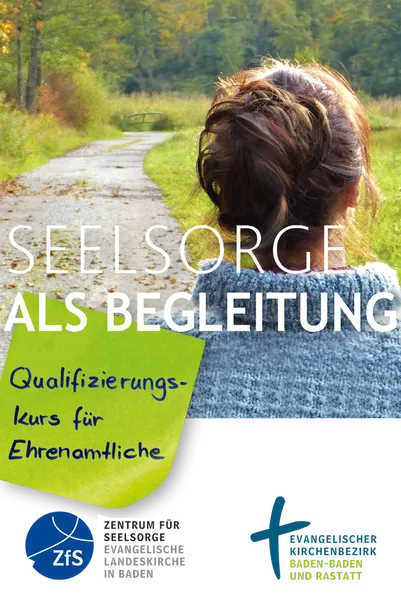 Quelle: ekiba-zfs Person auf einen Feldweg gehend mit Logo Quali-Kurse für Ehenamtliche