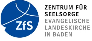 Quelle: ZfS ZfS-Logo: Blauer Kreis mir halb liegenden Kreuz über den Buchstaben ZfS