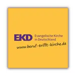 Quelle: EOK/Stabsstelle DiakonInnen/AEller Logo Evangelische Kirche Deutschland (EKD) und Internetadresse www.beruf-trifft-kirche.de
